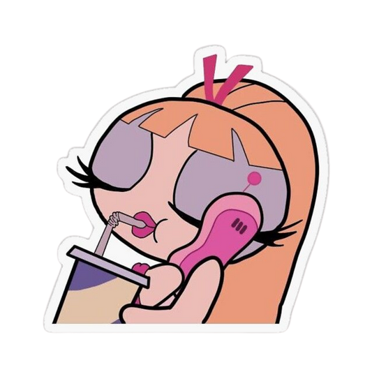 Pink Sticker 34 | Women Pink Barbie Lady | Aesthetic Girl Power Premium Sticker