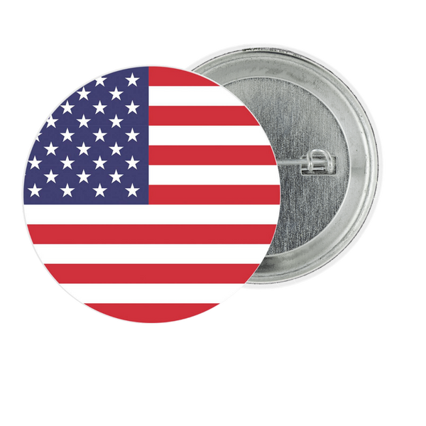 USA Fan Tinplate Badge