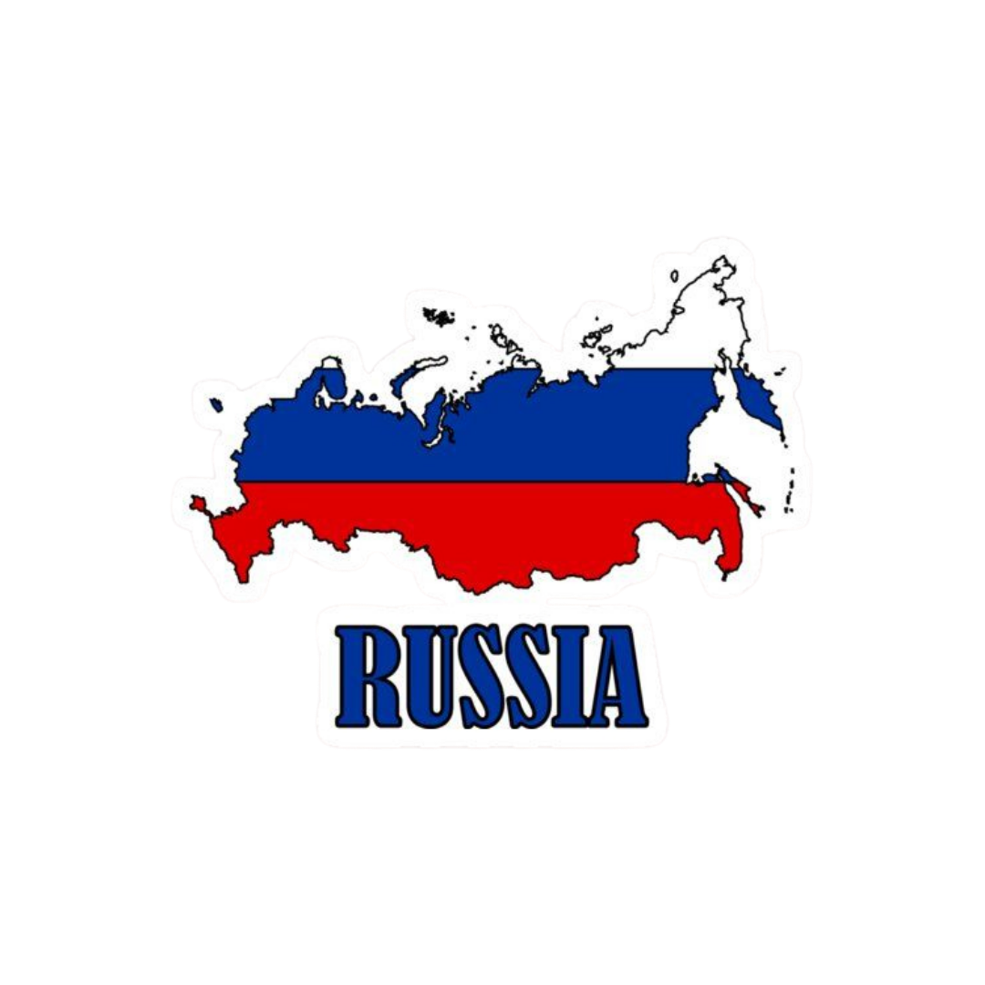 Russia | Country Premium Sticker | Country, Flag & Travel Sticker