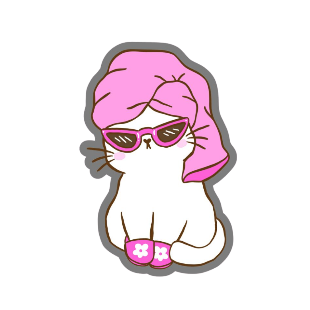 Pink Sticker 35 | Women Pink Barbie Lady | Aesthetic Girl Power Premium Sticker