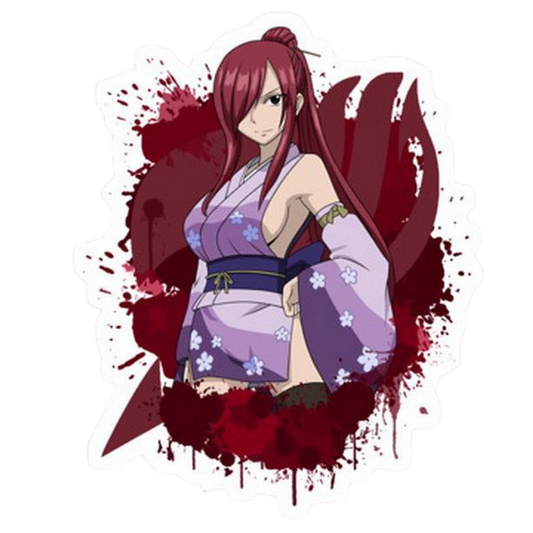Erza Scarlet Fairy Tail Sticker 4 | Titania Armor Sticker