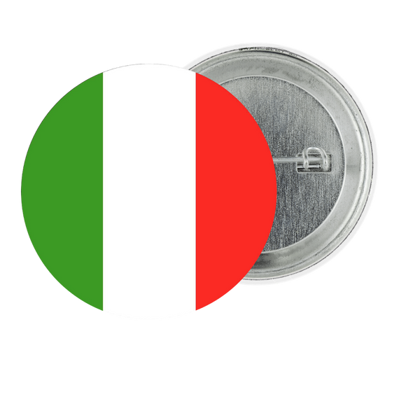 Italy Fan Tinplate Badge