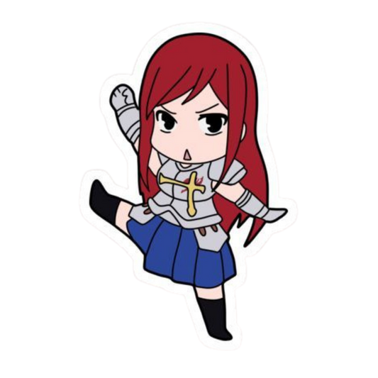 Erza Scarlet Fairy Tail Sticker 5 | Titania Armor Sticker