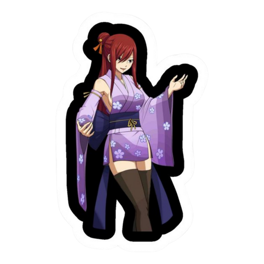 Erza Scarlet Fairy Tail Sticker 6 | Titania Armor Sticker