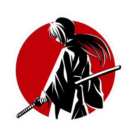 Rurouni Kenshin Anime Sticker 3 | Himura Kenshin Aesthetic Samurai Premium Sticker