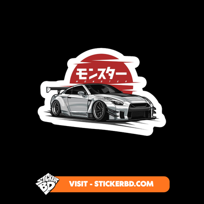 Mid Night JDM Car Stickers