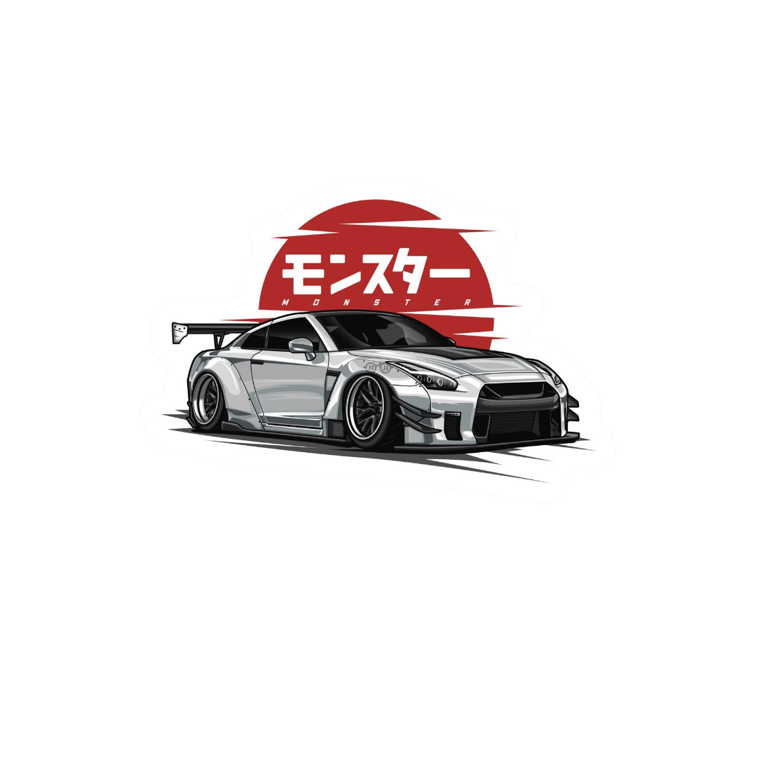 Mid Night JDM Car Sticker 2