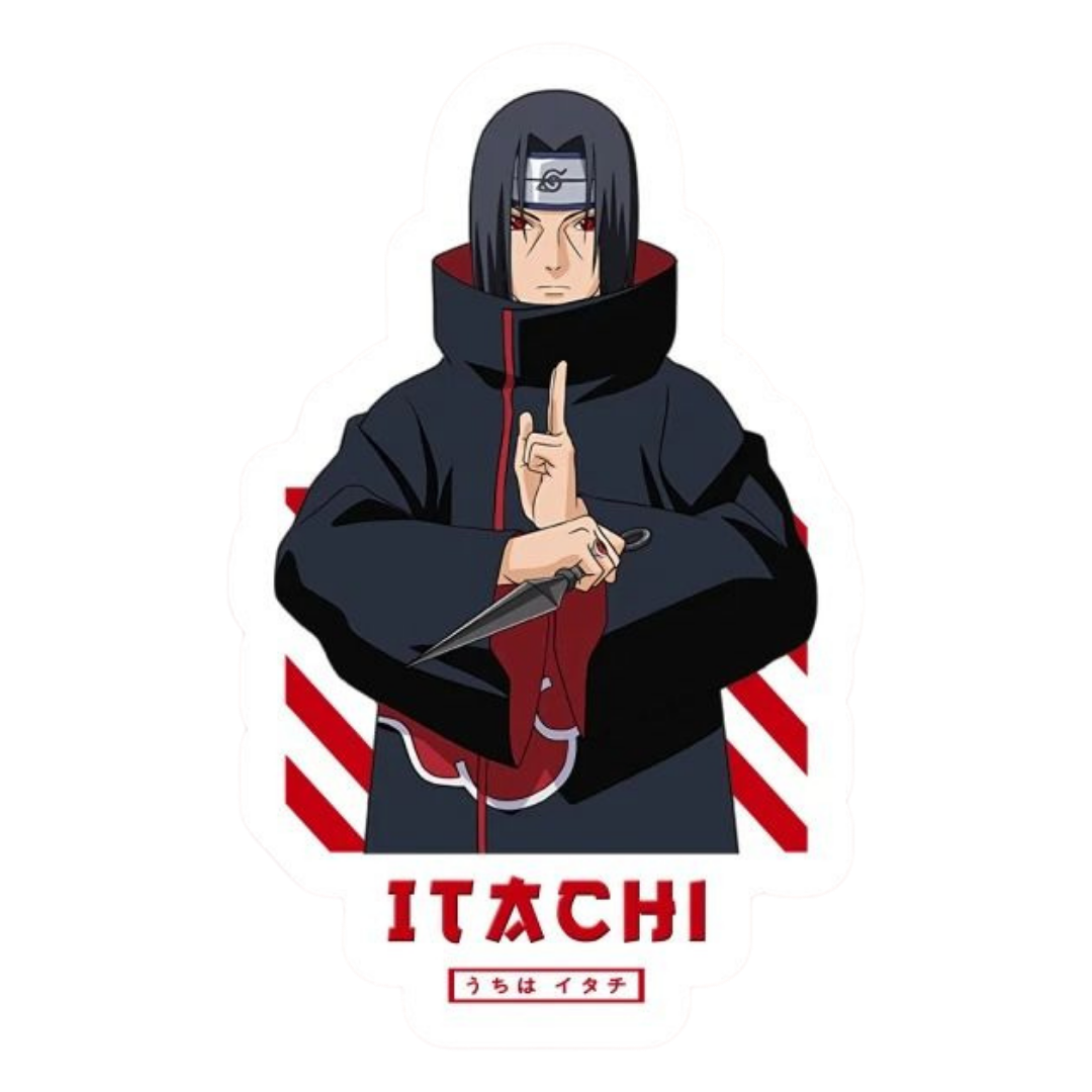 Itachi Uchiha Naruto Sticker | Akatsuki Anime Premium Sticker – StickerBD
