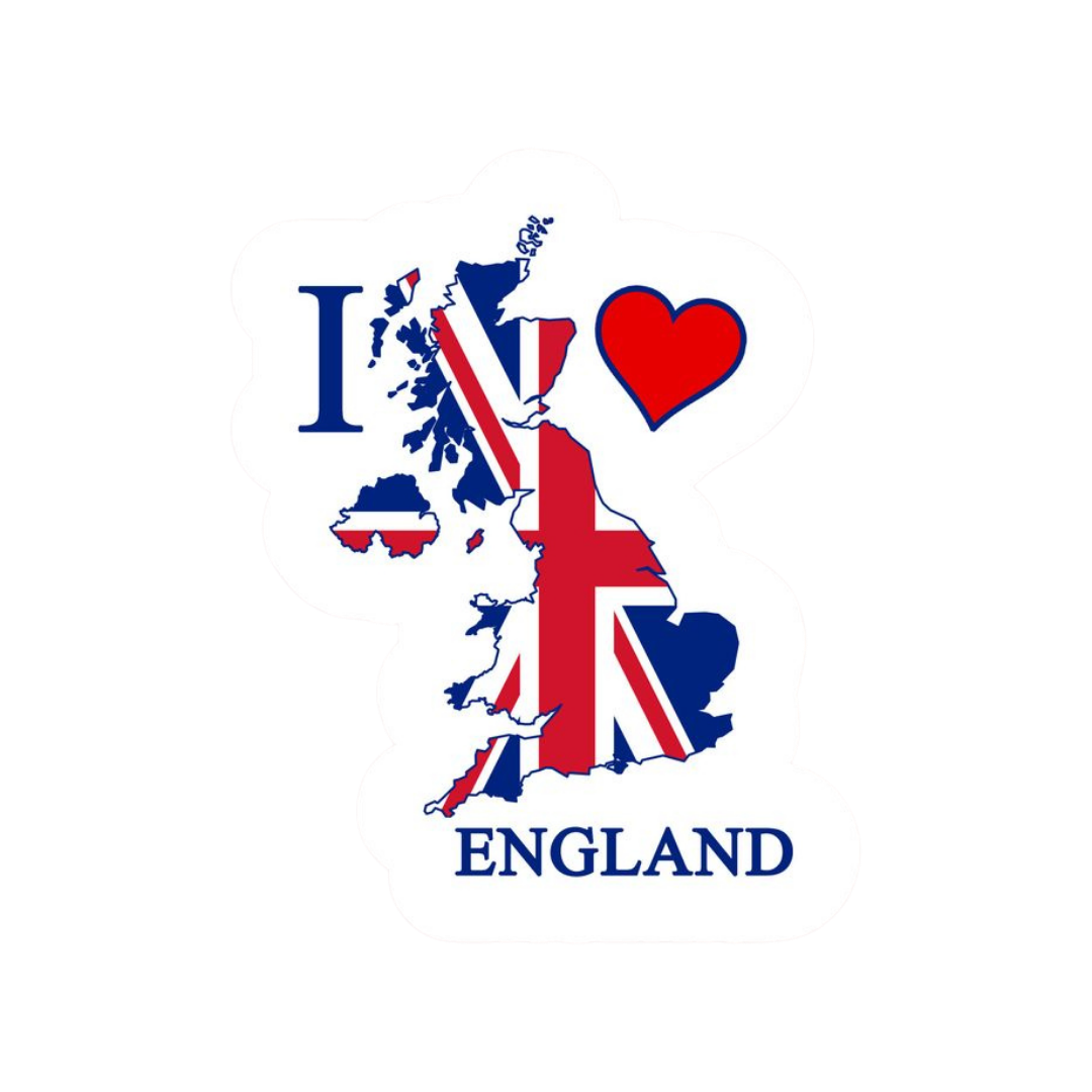 England-United Kingdom 2 | Country Premium Sticker | Country, Flag & Travel Sticker
