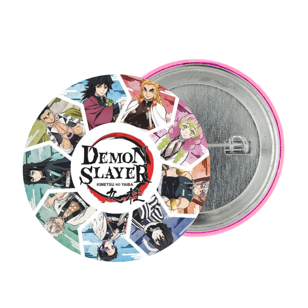 Demon Slayer Tinplate Badge
