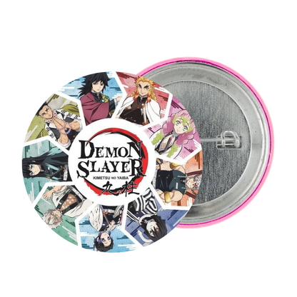 Demon Slayer Tinplate Badge