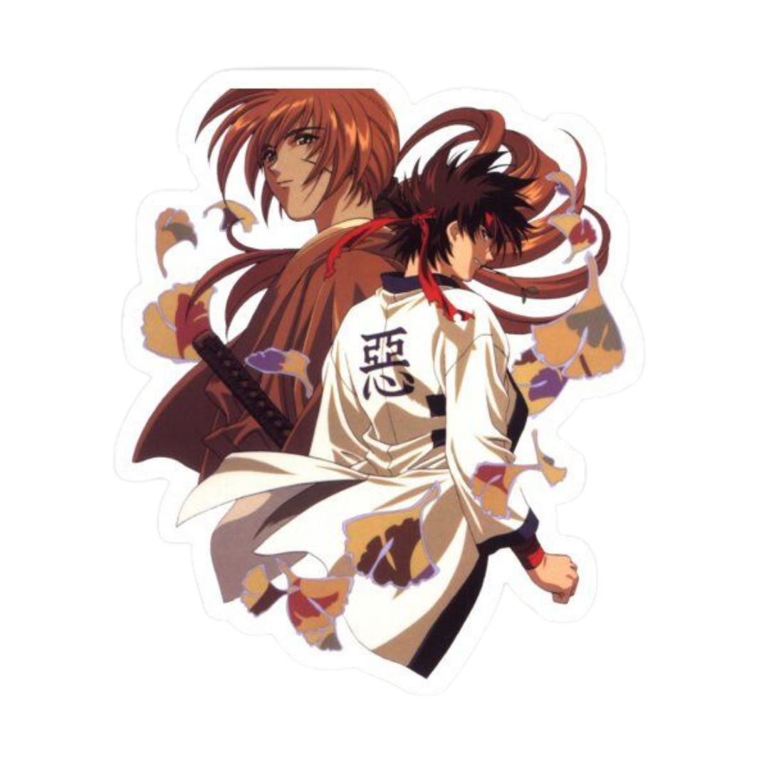 Rurouni Kenshin Anime Sticker 4 | Himura Kenshin Aesthetic Samurai Premium Sticker