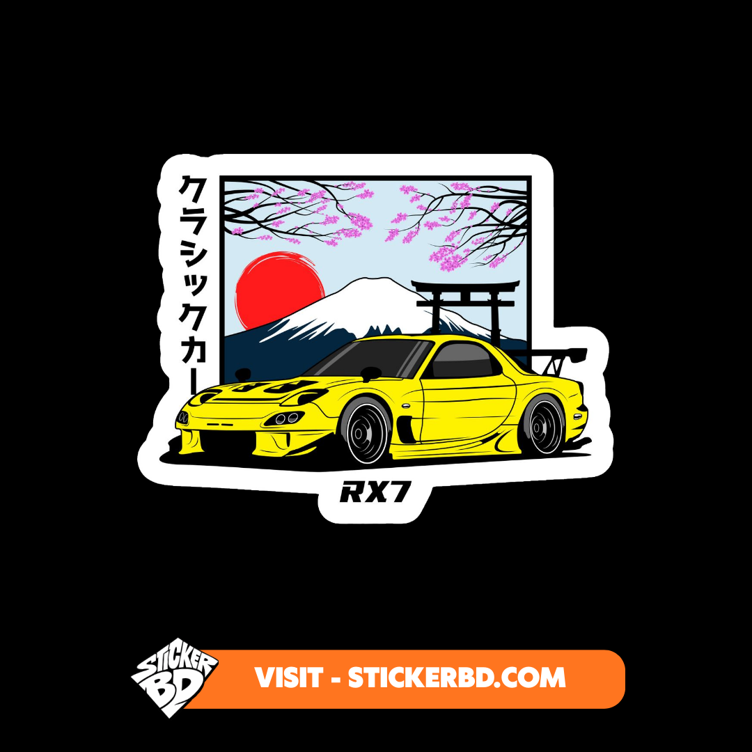 Mid Night JDM Car Stickers