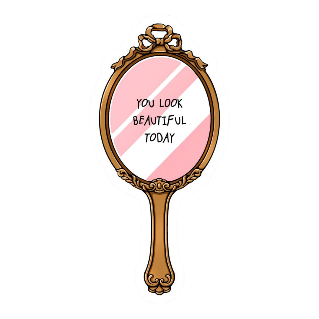 Pink Sticker 50 | Women Pink Barbie Lady | Aesthetic Girl Power Premium Sticker