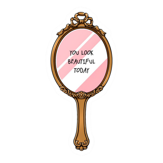 Pink Sticker 50 | Women Pink Barbie Lady | Aesthetic Girl Power Premium Sticker