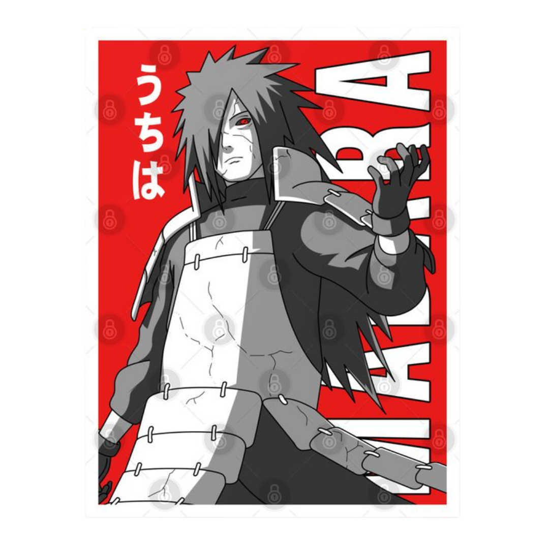 Madara Uchiha Naruto Sticker | Legendary Uchiha Premium Sticker – StickerBD