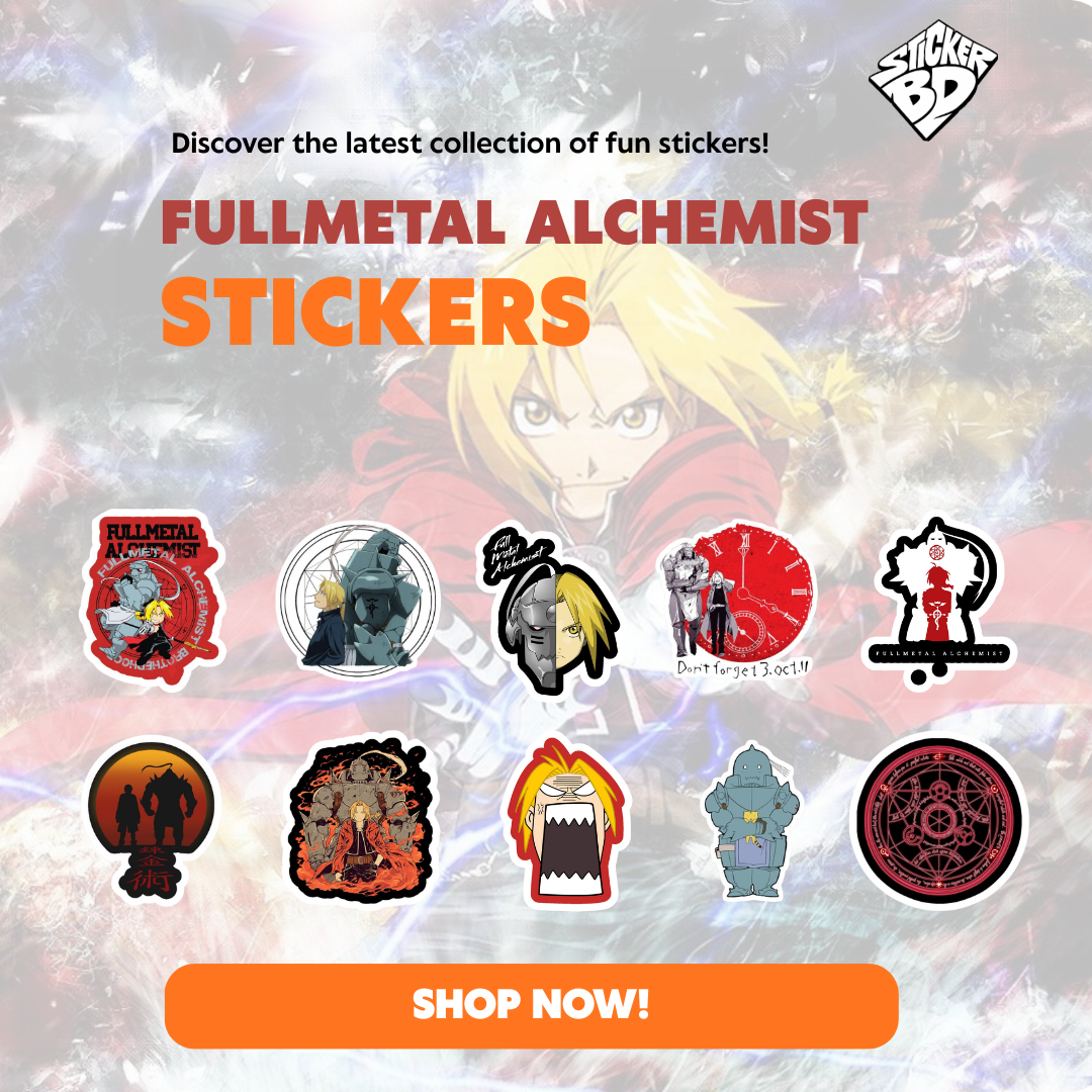 Fullmetal Alchemist Anime Sticker Bundle