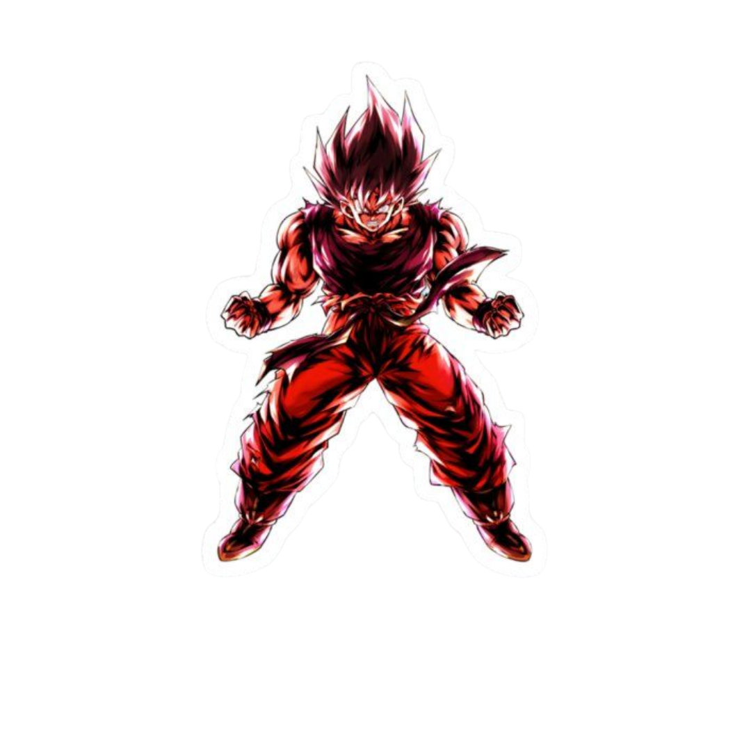 Son Goku Angry Dragon Ball Z Anime stickers