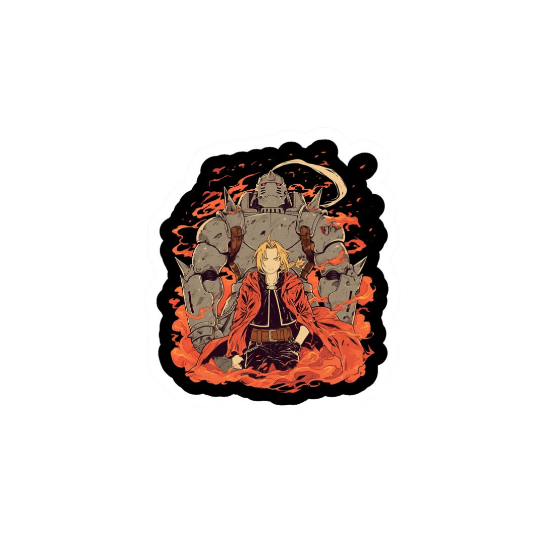 Elric Brothers Fullmetal Alchemist Anime Sticker