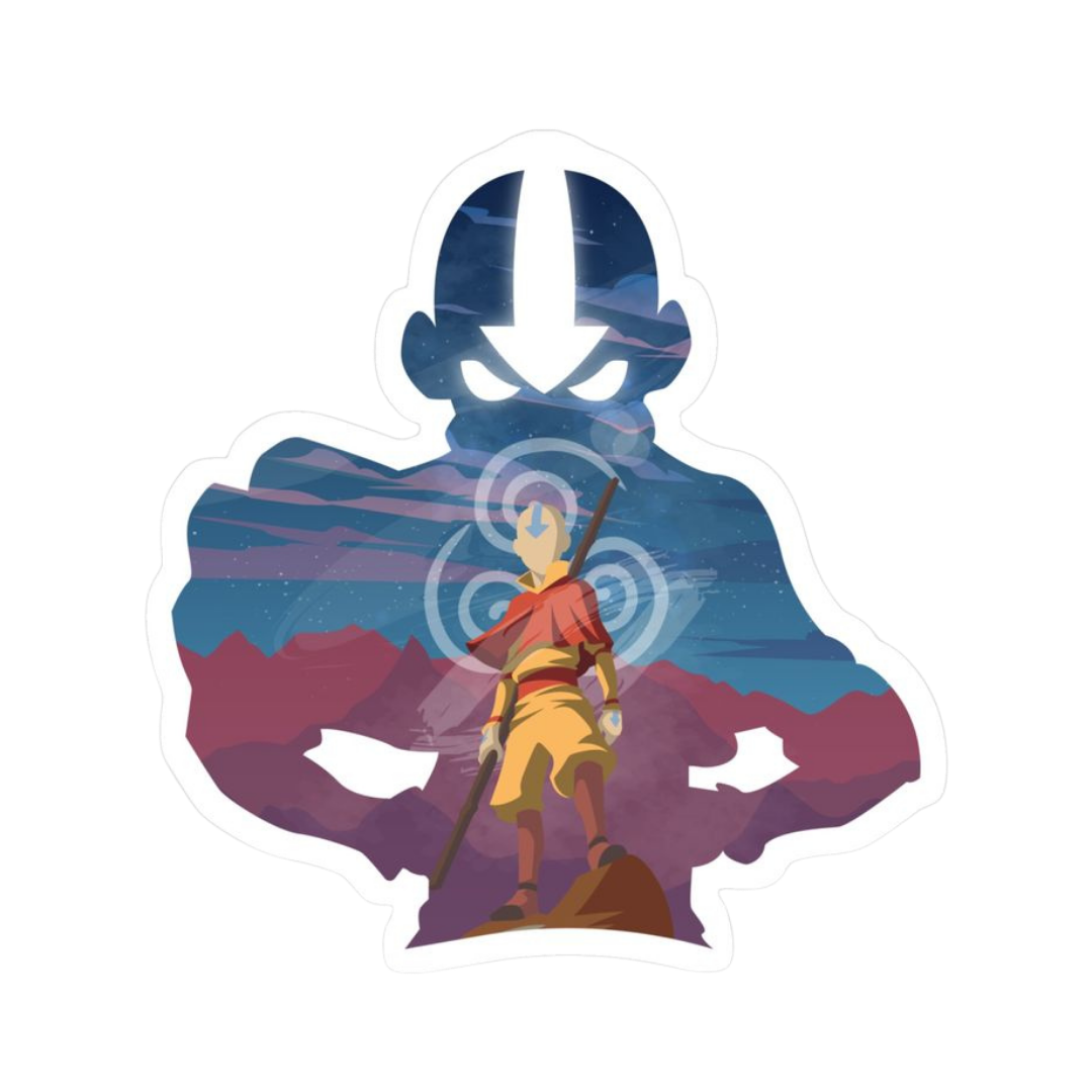 Poster of Aang | The Last Airbender Premium Sticker | TV Series