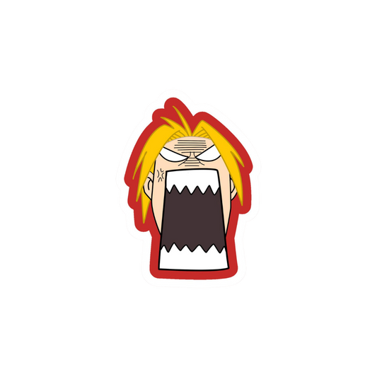 Angry Fullmetal Alchemist Anime Sticker
