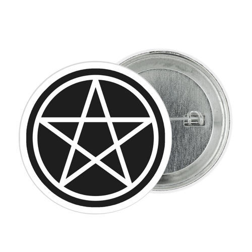 Pentagram Tinplate Badge