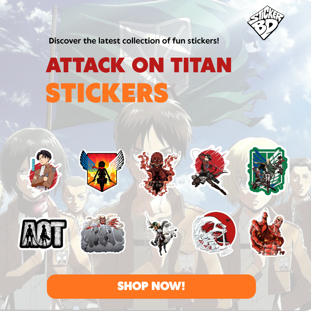 Attack on Titan Anime Sticker Bundle