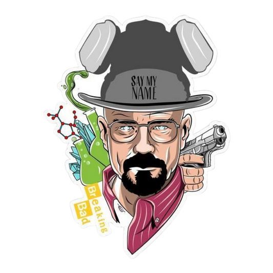 Say my name illustratation Heisenberg Sticker