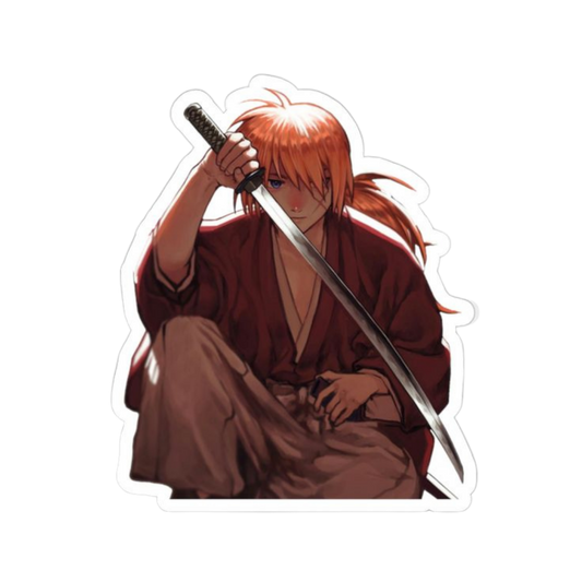 Rurouni Kenshin Anime Sticker 6 | Himura Kenshin Aesthetic Samurai Premium Sticker