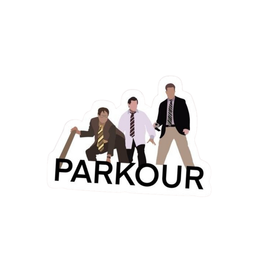 Parkour | The Office Premium Sticker | TV Series