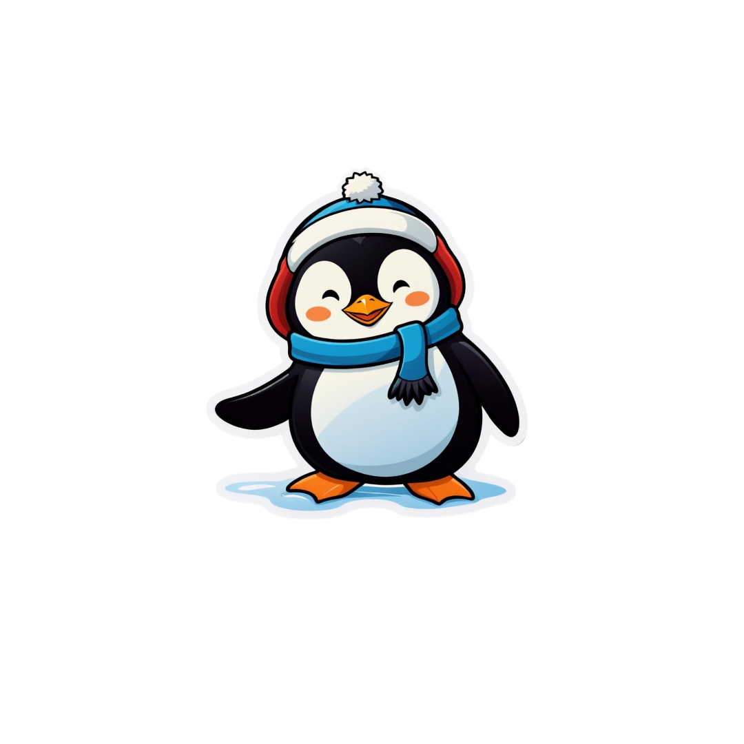 Cute Penguin Sticker 9