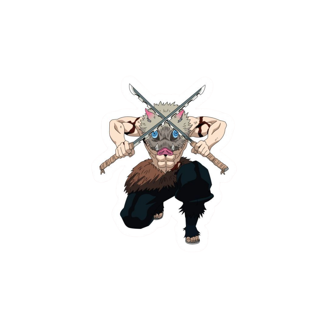 Inosuke Demon Slayer Anime Sticker