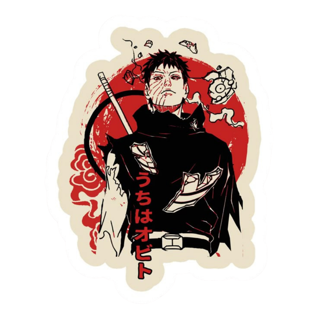 Obito Uchiha Naruto Sticker – Premium Anime Sticker | StickerBD