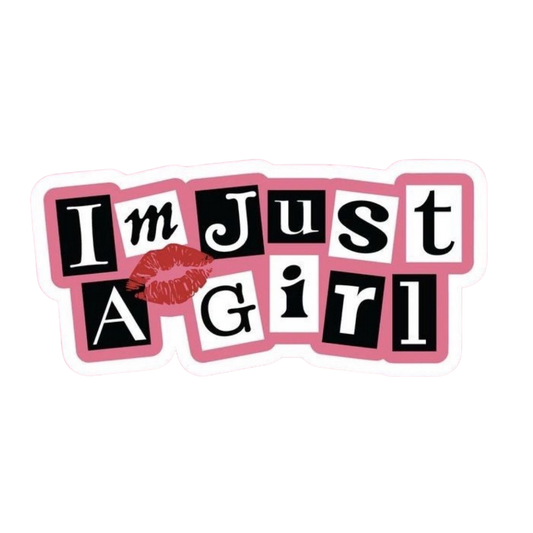 Pink Sticker 89 | Women Pink Barbie Lady | Aesthetic Girl Power Premium Sticker