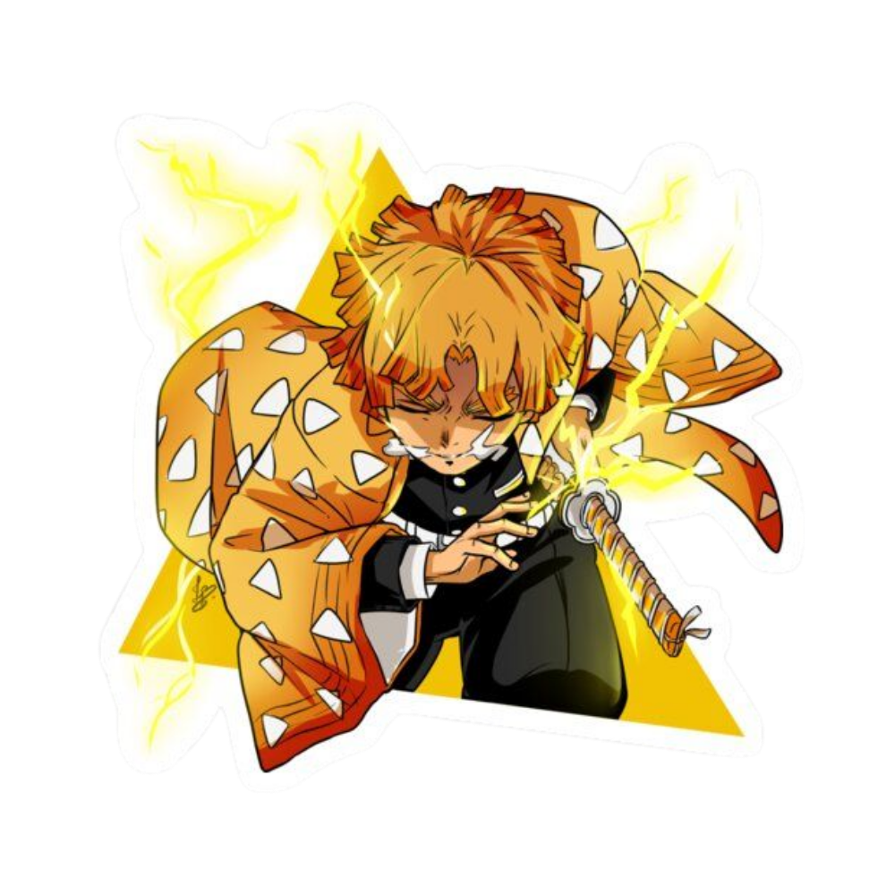Zenitsu Agatsuma 08 | Premium Anime Sticker | Demon Slayer Edition