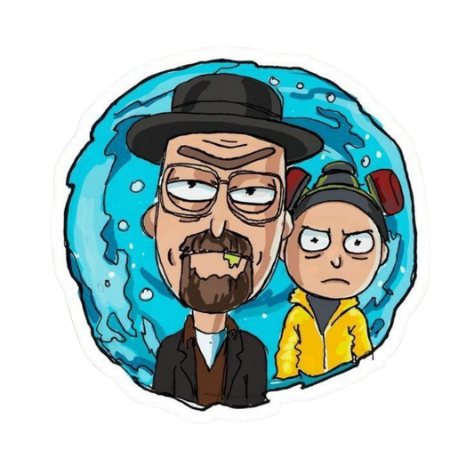 Rick and Morty X  Heisenberg Sticker