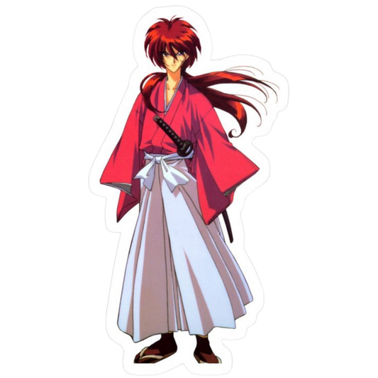 Rurouni Kenshin Anime Sticker 7 | Himura Kenshin Aesthetic Samurai Premium Sticker