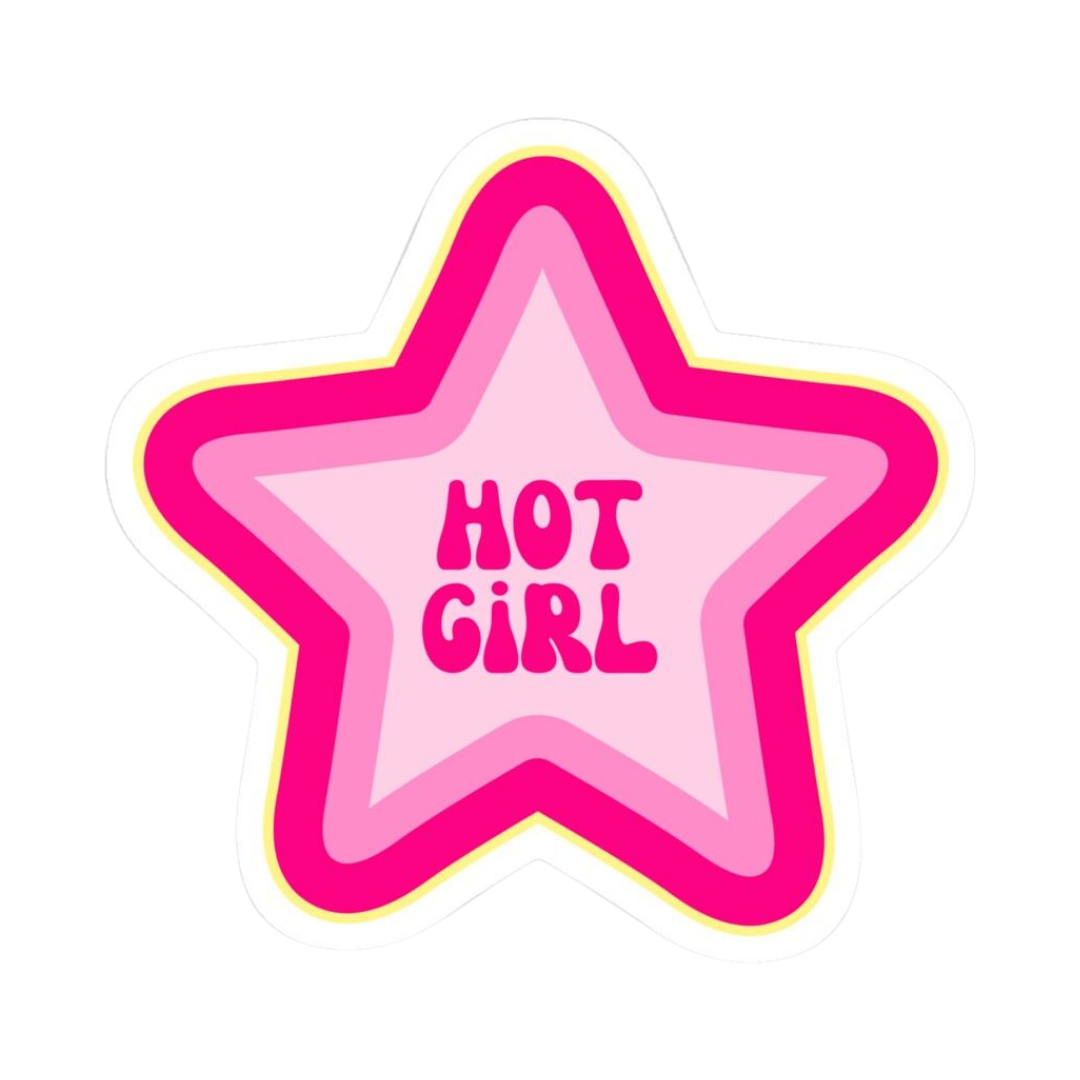 Pink Sticker 91 | Women Pink Barbie Lady | Aesthetic Girl Power Premium Sticker