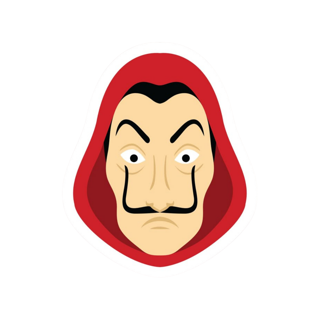 Hall of Money Heist | Money Heist Premium Sticker | TV Series