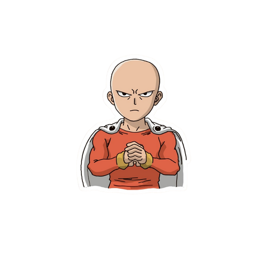 Saitama angry One Punch Man Anime Sticker