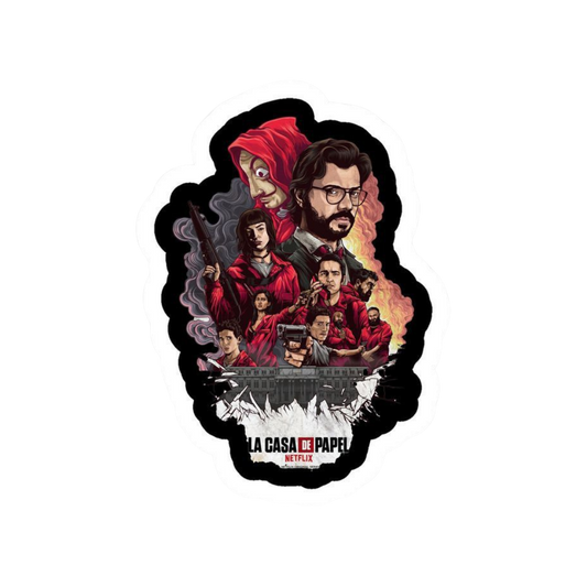 World of La Casa De Papel | Money Heist Premium Sticker | TV Series