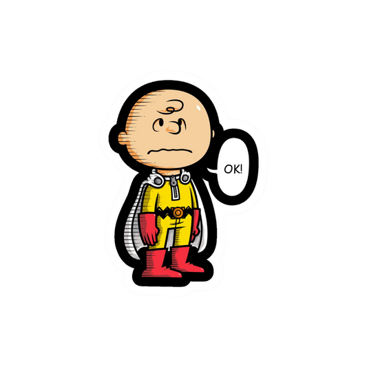 Saitama Smuff One Punch Man Anime Sticker
