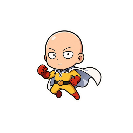 Saitama Chibi One Punch Man Anime Sticker