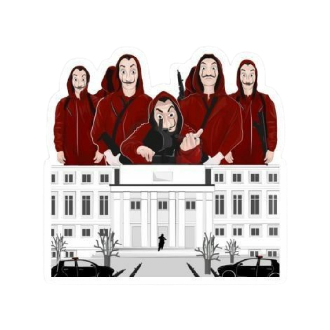 World of Money Heist | Money Heist Premium Sticker | TV Series