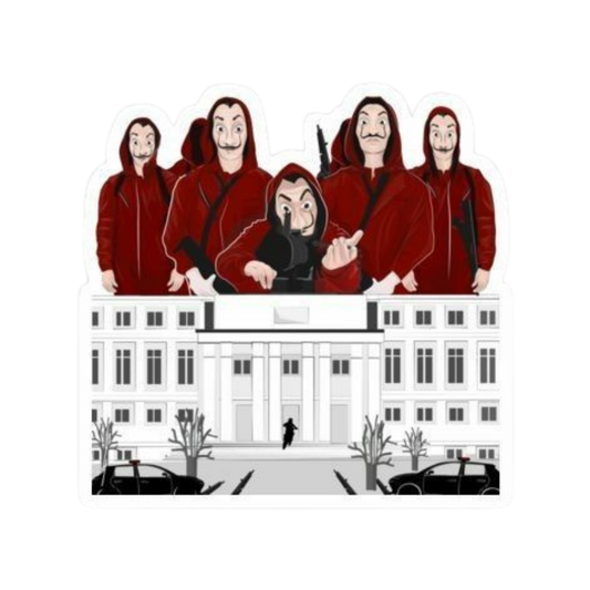 World of Money Heist | Money Heist Premium Sticker | TV Series