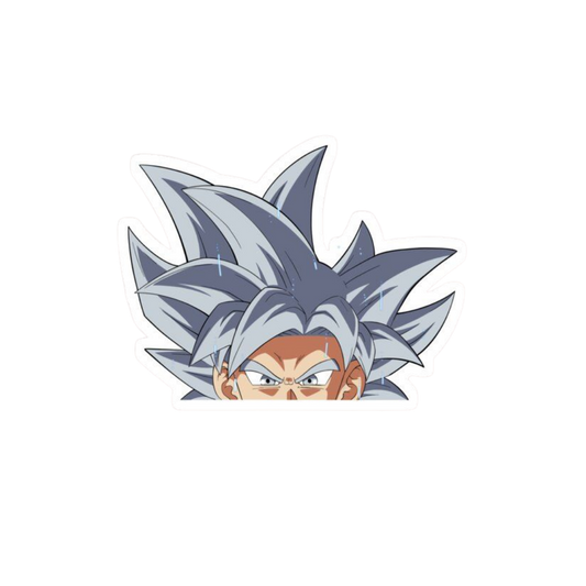 Son Goku Super Saiyan White Dragon Ball Z Anime stickers