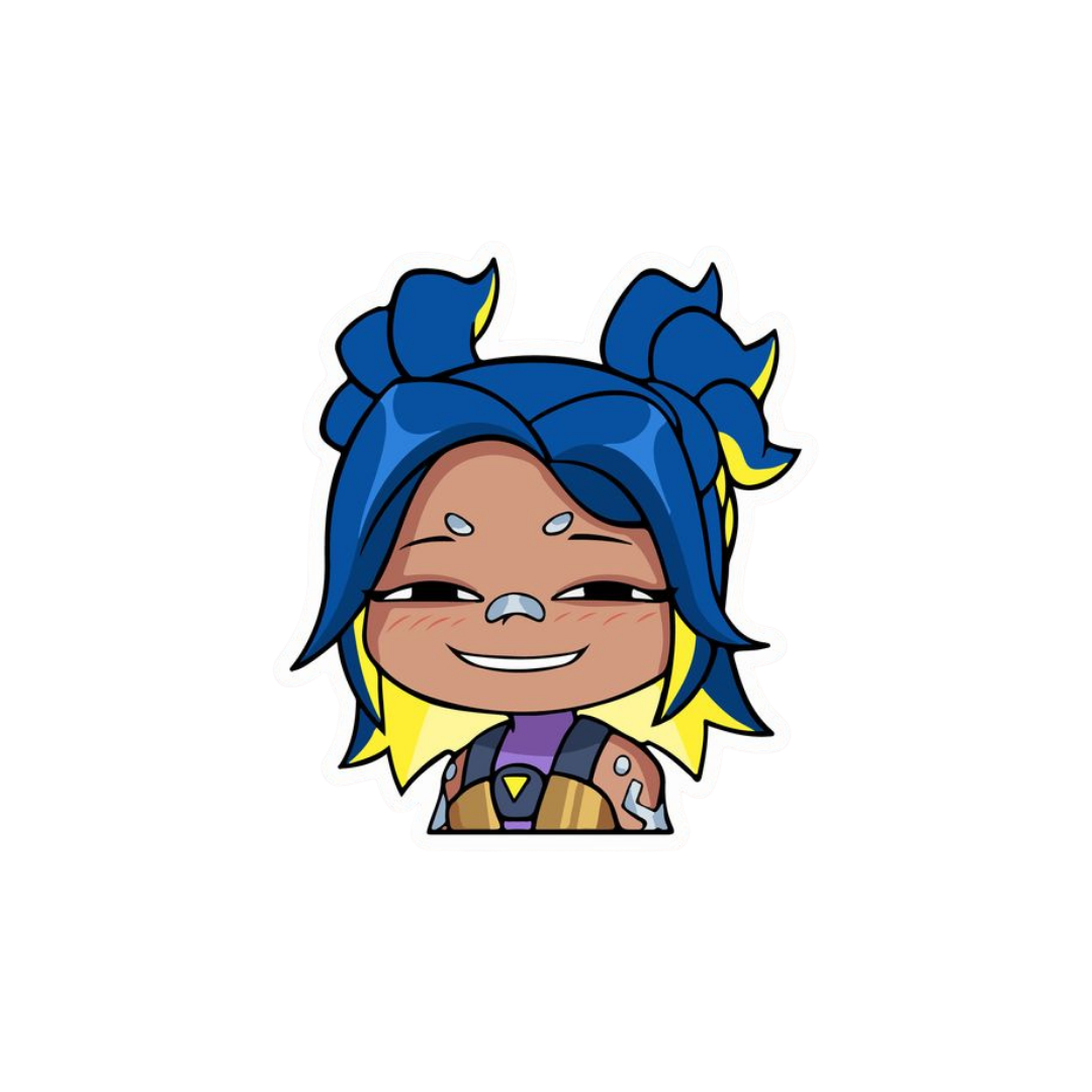 Neon Oh I See Valorant stickers