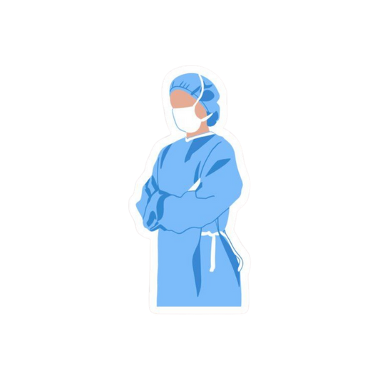 Doctor stickers Female Doctor OT dress