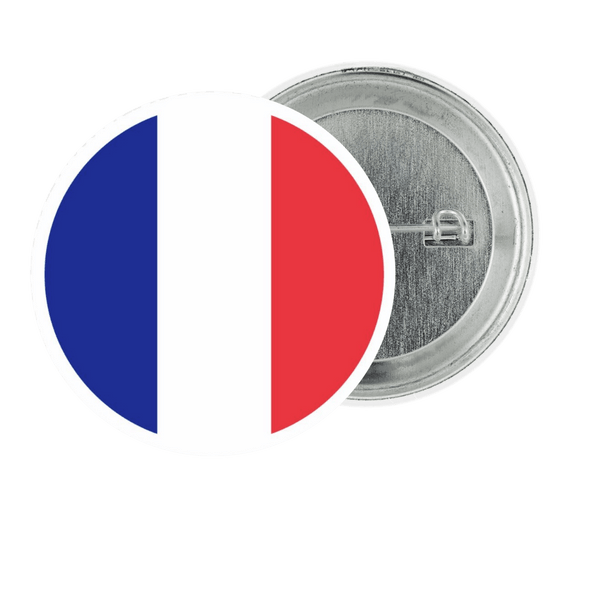 France Fan Tinplate Badge - StickerBD