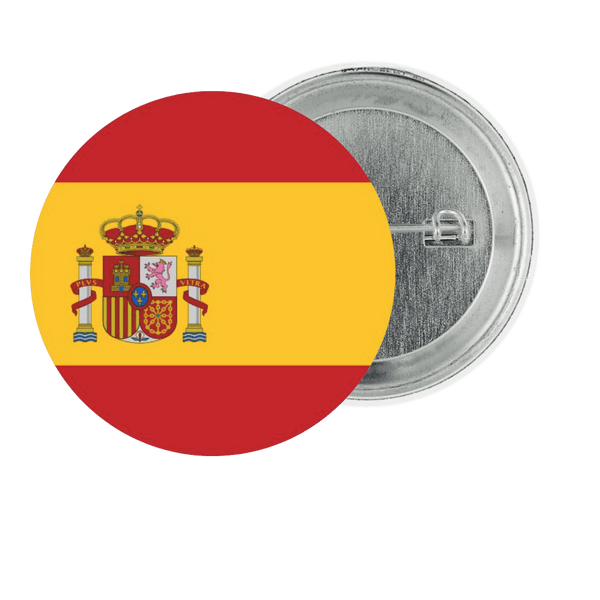 Spain Fan Tinplate Badge - StickerBD